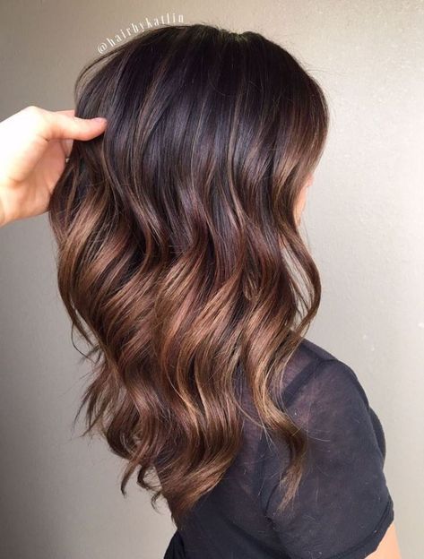 Rich Brown Hair with Caramel Colormelt Color Melting Hair, Rich Brown Hair, Dark Chocolate Brown Hair, Caramel Ombre, Brunette Ombre, Rambut Brunette, Chocolate Brown Hair Color, Hair Color Chocolate, Brown Hair Dye