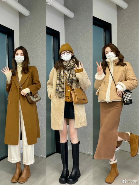 Winter Korean Outfits Street Style Women, Japanese Winter Fashion Women, Korea Winter Outfit, Korean Winter Fashion Outfits, Autumn Outfit Women, Winter In Korea, Japan Fashion Casual, Japanese Winter Fashion, Korean Winter Fashion