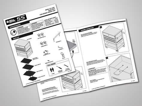 Technical User Manuals and Illustrations on Behance Manual Design, Harbor Freight Tools, Manual Book, Group Project, Booklet Design, Harbor Freight, Floppy Disk, Book Layout, User Guide