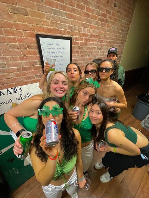 St Patricks Day College Party, St Paddys Party, Paddy’s Day, At Patty’s Day Outfit, St Patricks Day Aesthetic Party, State Pattys Day Outfits, St Pattys Aesthetic, St Pattys Day Aesthetic, St Patricks Day Party Outfits