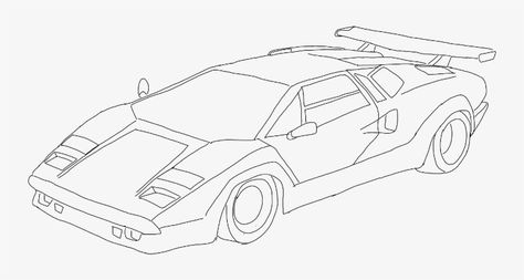 Laptop Drawing, Drawing Transparent, Car Drawing Easy, Drawing Png, Ornament Drawing, Car Drawing, Shape Templates, Lamborghini Cars, Lamborghini Countach