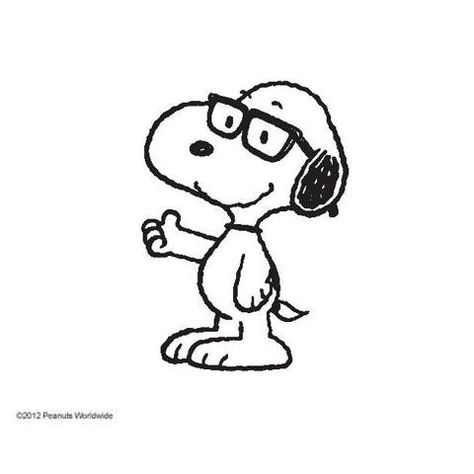 Snoopy Thumbs up A Cartoon, Snoopy, Black And White, White, Black