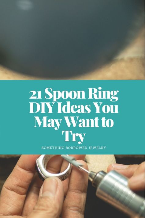 How To Bend Silverware For Jewelry, Silver Spoon Rings Diy How To Make, Spoon Jewelry Diy Bracelets, Silverware Rings Diy, Antique Spoon Rings, How To Make Jewelry From Silverware, Spoon Ring Ideas, How To Make A Spoon Ring, Making Spoon Rings