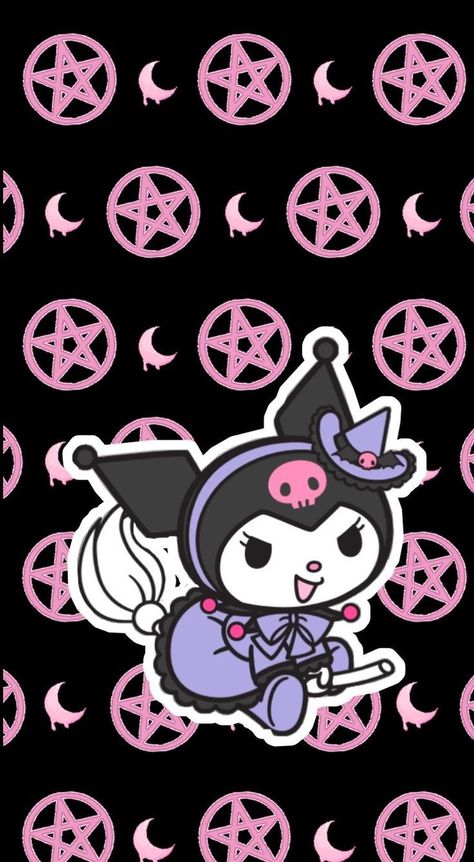 Wallpapers Ponsel, Wallpapers iPhone Hello Kitty Halloween Wallpaper Ipad, Kuromi Wallpaper Halloween, Kurumi Hello Kitty Wallpaper, Kuromi Ipad Wallpaper, Sanrio Halloween Wallpaper, Wallpaper Kuromi, Hello Kitty Halloween Wallpaper, Kawaii Witch, Sanrio Halloween