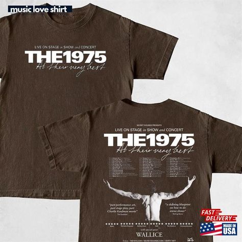 The 1975 Tour Shirt Merch Graphic Band Unisex Classic Check more at https://musicloveshirt.com/product/the-1975-tour-shirt-merch-graphic-band-unisex-classic/ The 1975 Tour, 1975 Band, Stage Play, The 1975, Band Shirts, Tour Shirt, Love Shirt, Music Love, Performance Art