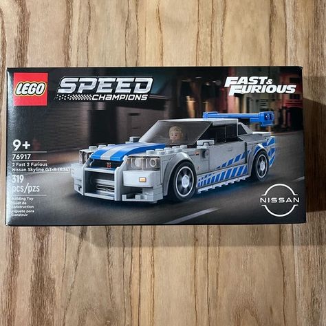 LEGO SPEED CHAMPIONS 2 Fast 2 Furious Nissan Skyline GT-R (R34) Brand New 76917 Avengers Tower, 2 Fast 2 Furious, Fast 2 Furious, Nissan Gtr R34, Skyline Gtr R34, Ideas Regalo, Beach Street, Lego Speed Champions, Lego Collection