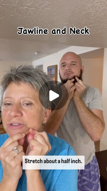 Nicholle Roberson - FACEit on Instagram: "A lot of men tend to hold tension in their jawline and masseter muscles. For men this can affect circulation, lymph flow and hair growth on a beard. This exercise helps to relieve tension and increase circulation. Increased circulation helps with hair growth. This is especially helpful if you are trying to grow a beard and find that you have acne or spots that are bare.

For women this helps significantly with marionette lines, droopy jowls, tight neck, etc.

#FACEit #FACEitjax #nikkisquicktips #faceyoga #esthetician #fasciastretching #jacksonvilleflorida #neptunebeach #holistichealthcoach #fasciarelease #facelift #manuallymphaticdrainage #greyhair #connectivetissue #circulation #bloodflow" Yoga For Jawline, Face Exercises For Men, Face Massage For Sharp Jawline, Face Yoga Jawline, Face Yoga For Symmetrical Face, Fascia Stretching, Faceyogamethod Exercise, Jawline Exercise, Neck Exercises