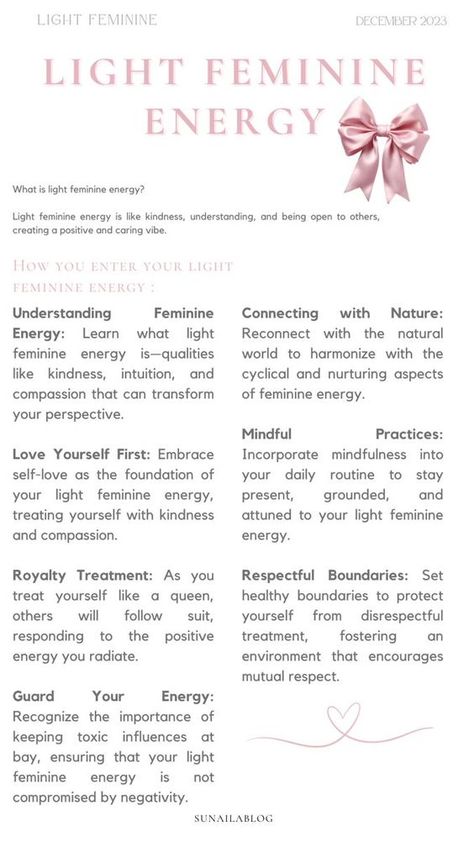 Light Feminine Tips, Feminine Checklist, Light Feminine Aesthetic, Light Feminine Energy, Heal Your Soul, Light Feminine, Healing Journaling, Practicing Self Love, Jeezy