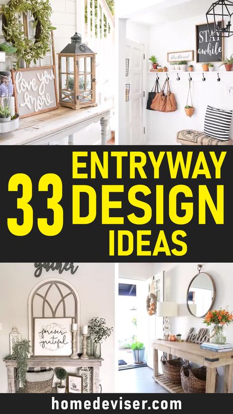 33 Entryway Design Ideas! Explore 33 gorgeous entryway ideas brimming with inventive style. From creative layouts and custom finishes to artistic accents showcasing visual flair, these spaces display decor details sure to spark inspiration for upgrading your own home’s entrance. Entryway Ideas Boho, Entryway Ideas Small Apartment, Front Entryway Ideas Interior, Entryway Ideas With Stairs, Narrow Entryway Ideas, Gorgeous Entryway, Entryway Ideas Modern, Front Entryway Ideas, Modern Entryway Ideas