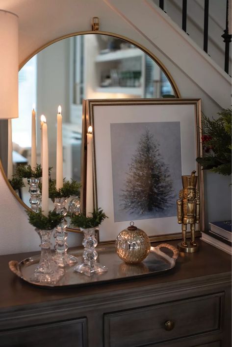 Rattan: A World of Elegance and … curated on LTK Christmas Entry, Cozy Christmas Decor, Classy Christmas, Christmas Decor Inspiration, Christmas Interiors, Christmas Inspo, Entry Table, Merry Little Christmas, Christmas Mood