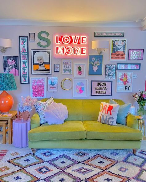 Interior Design Content, Maximalism Decor, Pass The Parcel, Bright Decor, Lets Stay Home, Girl Bedroom Decor, Decor Home Living Room, Dream Spaces, The One And Only