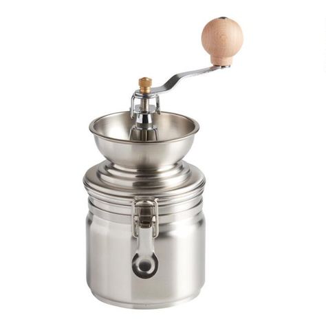 Stainless Cookie Storage, Coffee Bean Grinder, Manual Coffee Grinder, Essential Kitchen Tools, Unique Coffee, Tea Infuser, Coffee And Tea Accessories, Coffee Grinder, Coffee Bean