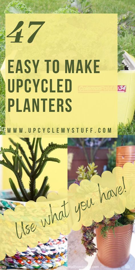 Chic Mudroom, Diy Upcycled Planters, Upcycled Planters, Diy Planters Pots, Recycled Garden Planters, Diy Planters Indoor, Repurposed Planter, Recycled Planters, Diy Planters Outdoor