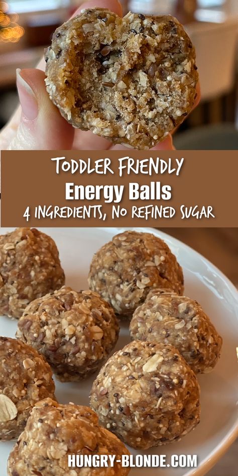 This recipe for easy energy bites requires just four ingredients plus it’s toddler and kid friendly without any refined sugar! It doesn’t get better than that. 



healthy energy bites recipe, healthy energy balls recipe, healthy toddler snack recipe, healthy toddler snack idea, healthy kid friendly snacks, healthy sugar free snacks, sugar free toddler snack, refined sugar free snacks, homemade energy bites recipe, homemade energy balls recipes Homemade Infant Snacks, Recipes To Make With Toddlers, Kid Friendly Energy Balls, Whole Food Toddler Snacks, Homemade Fruit Strips, Homemade Yogurt Bites, Snacks For Toddlers On The Go, Toddler Protein Balls, Toddler Energy Balls