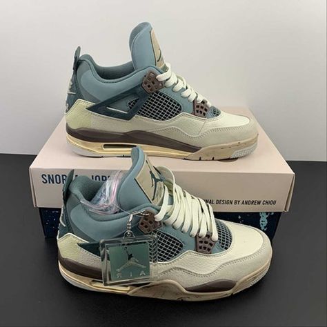 Nike Air Jordan 4 Snorlax Kncw Unisex Sneakers Snorlax Jordan 4s, Jordan Style, Gents Shoes, Nike Air Jordan Shoes, Nike Air Jordan 4, Jordan Shoes Retro, Type Shi, Shoes Retro, Fresh Sneakers