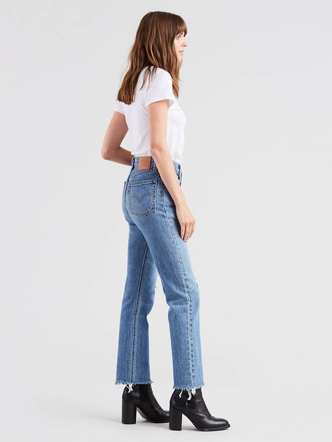 501® Original Fit Jeans - Medium Wash | Levi's® US 501 Jeans Women Outfit, 501 Levis Women, Levi 501 Jeans Women Outfit, Levis Women Outfits, 501 Levis Women Outfits, Levi 501 Jeans Women, Womens Levi Jeans, Levi 501 Jeans, Ripped Jeggings