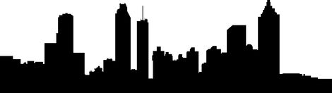 Clip Drawing, City Skyline Wallpaper, Skyline Wallpaper, City Outline, Cityscape Silhouette, Bee Removal, Atlanta City, Superhero Bedroom, Atlanta Skyline