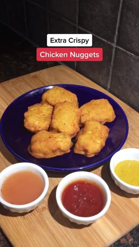 Recipe in Comments ⭐️ Chicken Nuggets ⭐️ Recipe https://fedbysab.com/chicken-nuggets/ | fedbysab.com | Delicious Snacks To Make At Home, Healthy Chicken Nuggets Recipe, What To Make At Home Food, Sauce For Nuggets, Best Homemade Meals, Chicken Nugget Recipes Fried, Chicken Nuggets From Scratch, Homemade Mcdonalds Chicken Nuggets, Mcdonald’s Chicken Nuggets Recipe