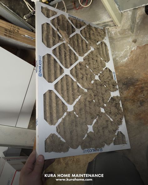 Check out how a single furnace filter can trap so much dust!   

Ensure your home's air quality with regular filter maintenance. Contact us for professional HVAC services and breathe cleaner, healthier air! Hvac Cleaning Diy, Home Made Air Filter, Diy Box Fan Air Purifier, Hvac Scent Machine, Hvac Maintenance, Furnace Filters, Hvac Services, Air Quality, Home Maintenance