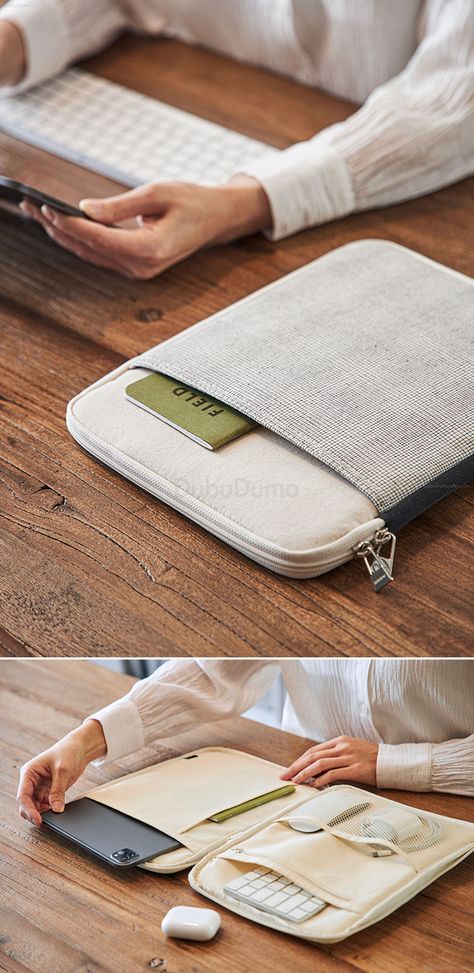 Handmade Laptop Bag, Korean Bag, Ipad Pouch, Tablet Pouch, Ipad Bag, Ipad Pro Case, Computer Bag, Ipad Sleeve, Tablet Sleeve