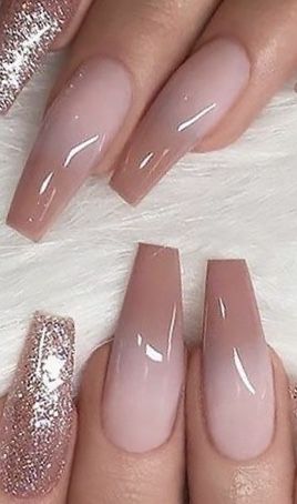 Silver Toenails, Elegance Nails, Fake Nails Designs, Pink Ombre Nails, Nude Nail Designs, Fancy Nails Designs, Ombre Acrylic Nails, Cute Acrylic Nail Designs, Nails Colors