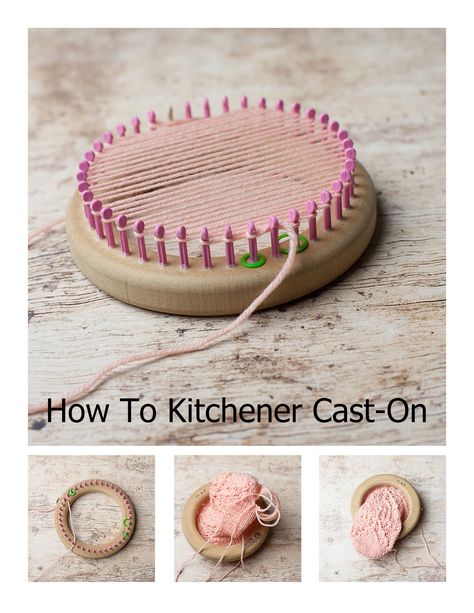 Tricotin Long, Sock Loom, Loom Knitting For Beginners, Knitting Loom Patterns, Round Loom Knitting, Kitchener Stitch, Loom Knitting Tutorial, Loom Knit Hat, Loom Knitting Stitches