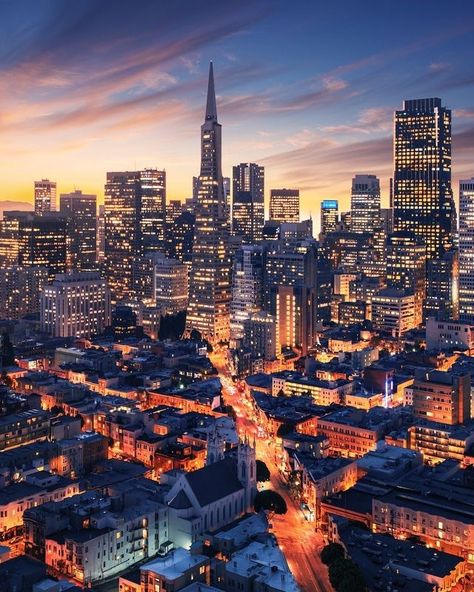 San Francisco by night - The MAN San Francisco At Night, City View Night, Cityscape Wallpaper, San Francisco City, Best Sunset, San Fran, City Wallpaper, City Photography, Night City