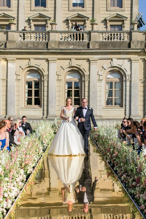 Real Bride: Opulent Grandeur At Cliveden House | Phillipa Lepley Phillipa Lepley, Anthony Chapel, Cliveden House, Duchess Satin, Saint Anthony, A Signature, Wedding Dress Couture, Couture Wedding, Romantic Look