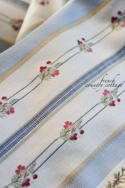 fabric french cottage shabby vintage French Country Curtains, French Country Fabric, Cottage Curtains, Cottage French, French Country Bathroom, French Country Bedrooms, French Country Kitchens, Country Bathroom, Country Curtains