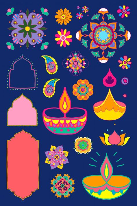 Indian Festival Of Lights, Diwali Painting, Diwali Gift Box, Diwali Drawing, Happy Diwali Wallpapers, Diwali Wallpaper, Diwali Design, Diwali Poster, Indian Illustration