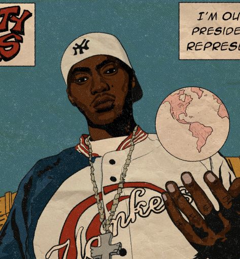 vintage nas comic Nas Wallpaper Rapper, Rap Culture Aesthetic, Nas Aesthetic, Nas Wallpaper, Hip Hop Comic, The Black Prince, Hypebeast Iphone Wallpaper, Rap Art, 90s Art