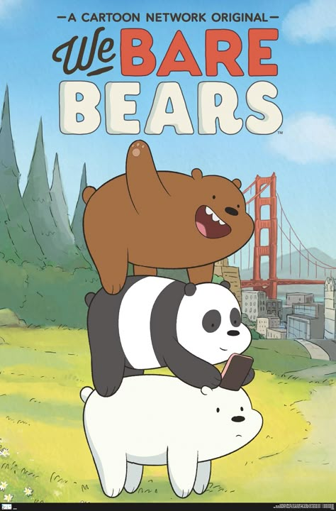 We Bare Bears Wallpapers, Key Art, Cartoon Posters, We Bear, Keys Art, We Bare Bears, Bare Bears, Trends International, Bear Wallpaper