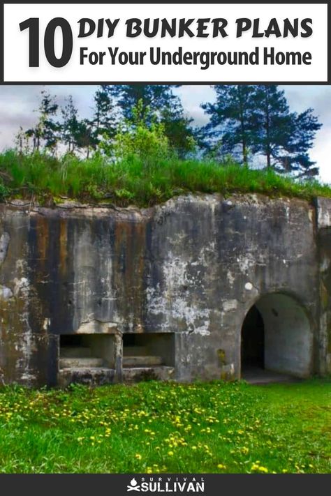 Diy Bunker, Underground Bunker Plans, Underground Storm Shelters, Nuclear Fallout Shelter, Nuclear Shelter, Underground Home, Underground Shelter, Off Grid Survival, Fallout Shelter