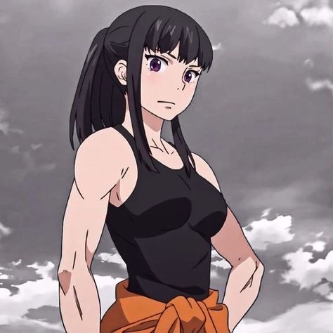 Fire Force Maki, Muscle Mommies, Maki Oze, Fanart References, Mine Aesthetic, Gym Icon, Buff Women, Fire Force, Gym Inspo