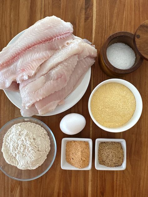 Baked Fish with Cornmeal Seasoned Rub - Farm to Jar Food Breaded Baked Fish, Trout Fillet Recipes, Diy Spice Blends, Mexican Fish, Easy Fish Dinners, Oven Baked Fish, Fish Breading, Jar Food, Lime Salmon