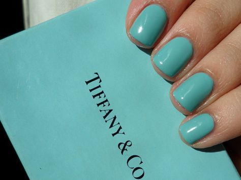 YES... there is OPI fingernail polish ...pretty darn close to Tiffany & Co. color Duck Egg Blue Nails, Opi Blue Nail Polish, Nails Turquoise, Tiffany Blue Nails, Tiffany Nails, Tiffany Blue Color, Turquoise Nails, Glaze Ideas, Pointy Nails