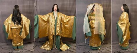 Kamakura Period Clothing, Muromachi Period Clothing, Japanese Travel Outfits, Heian Period Clothing, Kamakura Era, Genji Monogatari, Travelling Outfit, Murasaki Shikibu, Historical Japan