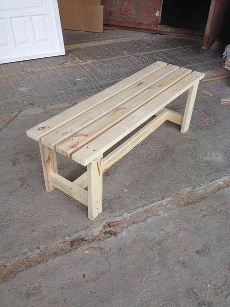 Wood Garden Bench, Diy Bench Seat, Diy Bank, Wood Bench Outdoor, Diy Wood Bench, Diy Bench Outdoor, Garden Pallet, Wood Garden, Bench Designs