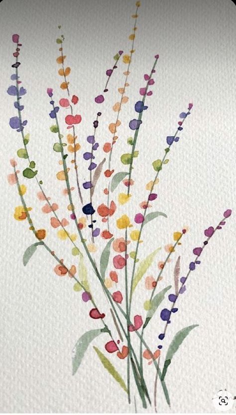 Abstract Floral Watercolor Paintings, Watercolour Beginner Ideas, Oil Painting Easy Simple, Watercolour Ideas For Beginners, Watercolor Thank You Cards Diy, Easy Watercolours For Beginners, Aquarell Inspiration Easy, Easy Water Coloring For Beginners, Watercolour Cards Simple