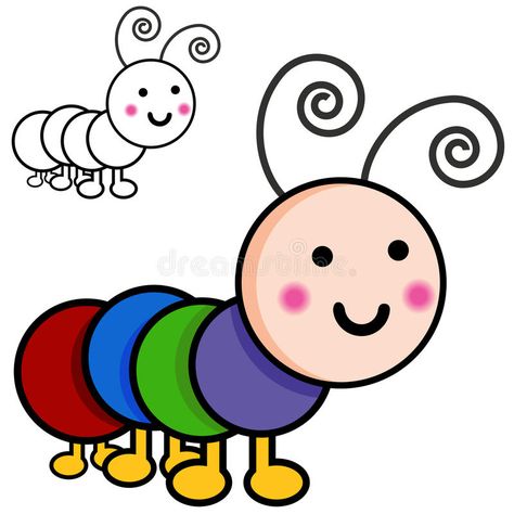 Caterpillar Cartoon Bugs Royalty Free Stock Image - Image: 16471026 Caterpillar Cartoon, Shopkins Drawings, Cartoon Bugs, Spring Drawing, Free Kids Coloring Pages, Easy Drawings For Beginners, Beauty Art Drawings, Dot Art Painting, Art Drawings For Kids