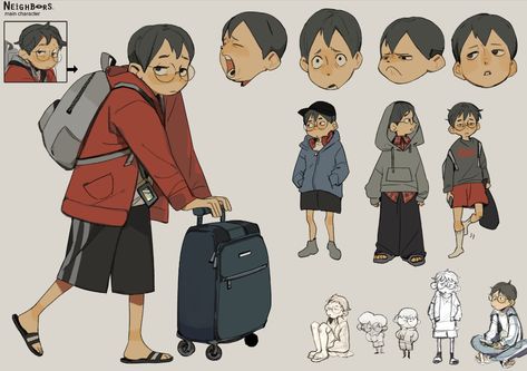 Character Page Design, Character Design Page Layout, Character Art Portfolio, Drawing Animation Character Design, Character Board Design, Composition Character Design, Messy Character Design, Charector Design Ideas, Character Sheet Illustration