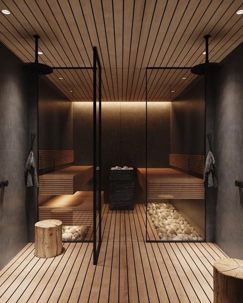 Home Spa Room, Wellness Room, Sauna House, Spa Interior Design, Indoor Sauna, Gym Room At Home, Sauna Design, Spa Interior, Home Gym Design