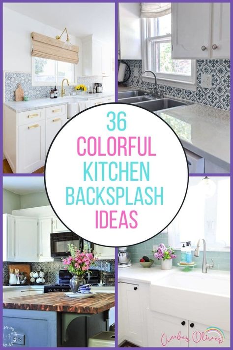 Colored Backsplash With White Cabinets, White Kitchen With Colorful Backsplash, Colourful Backsplash Kitchen Ideas, Moroccan Tile Kitchen Backsplash, Colourful Tile Backsplash Kitchen, Color Backsplash Kitchen White Cabinets, White Cabinets Colored Backsplash, Coloured Backsplash Kitchen, Kitchen Wall Tiles Ideas Color Schemes