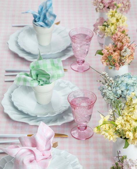 Yellow Blue And Pink Aesthetic, Farm Themed Birthday Party, Summer Soiree, Choose One, Gingham Check, For The Home, Pastel Colors, Birthday Party Themes, Bright Colors