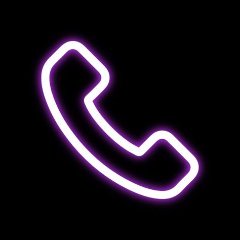 Purple Icons Neon, Neon Purple Phone Icon, Purple Call Icon, Phone Purple Icon, Purple Neon App Logos, Phone Call Logo, Neon Phone Icon, Phone Call Wallpaper, Purple Neon Icons