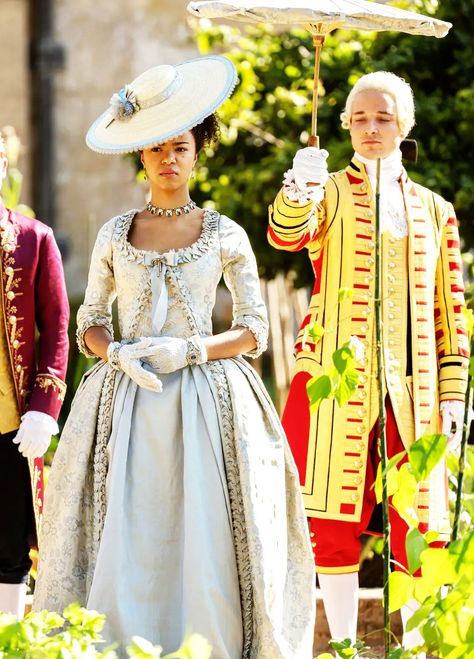 fuckyeahcostumedramas / #18th Century Bridgerton Queen Charlotte, 1700 Dress, Bridgerton Queen, Queen Charlotte A Bridgerton Story, Victoria 2016, Tudor Series, Fun Dresses, Nathalie Emmanuel, The Age Of Innocence