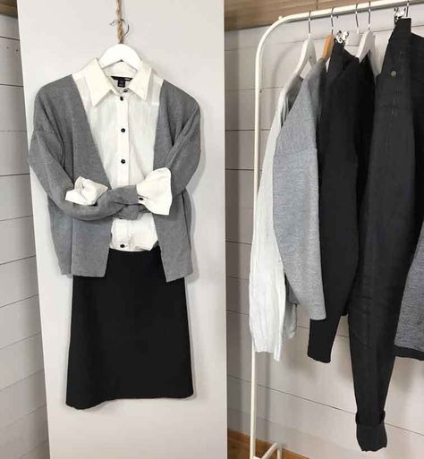 Black Capsule Wardrobe Minimal Classic, Fall Capsule Wardrobe 2022 Minimalist, Scandi Minimalist, Super Casual Outfits, Simple Capsule Wardrobe, Black Straight Skirt, Black Birkenstock, Wardrobe Systems, Yellow Cardigan