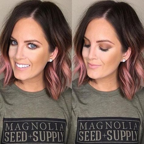 Vip Nails, Pink Hair Dye, Monat Hair, Hair Color Pastel, Trendy Hair Color, Penteado Cabelo Curto, Rose Gold Hair, Light Rose, Brown Blonde Hair