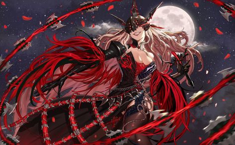 Dungeon Fighter Online, Dungeon Fighter, Smiling Cat, Bare Shoulders, Black Gloves, Anime Movies, Character Concept, Female Art, Demon Slayer