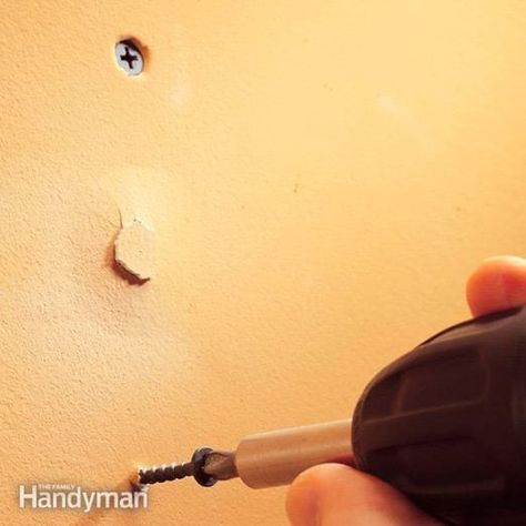 How to Fix Popped Drywall Nails and Screws (DIY) | Family Handyman Preparing Walls For Painting, Drywall Repair, Nail Pops, Home Fix, Diy Money, Nails And Screws, Up House, Diy Home Repair, Nail Holes